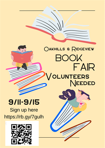 Book fair volunteers needed 