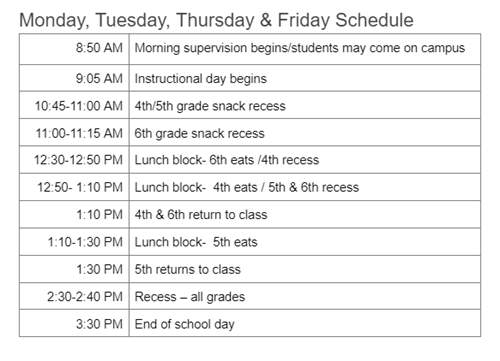 Bell Schedule 24-25